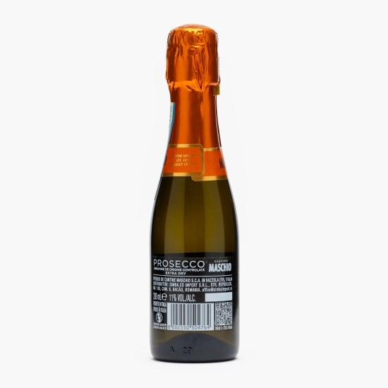 Vin spumant alb extra dry Prosecco, 11%, 0.2l