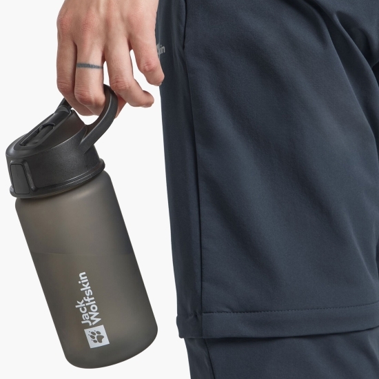 Bidon hidratare cu pai 0.5l, gri