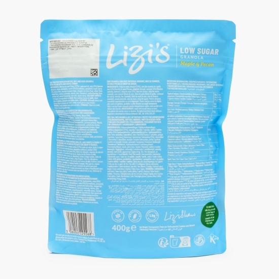 Granola cu sirop de arțar și nuci pecan Low Sugar 400g