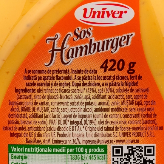 Sos hamburger 420g