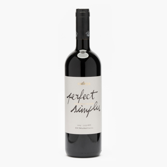 Vin roșu sec Perfect Simplu Fetească Neagră 2019, 13.8%, 0.75l