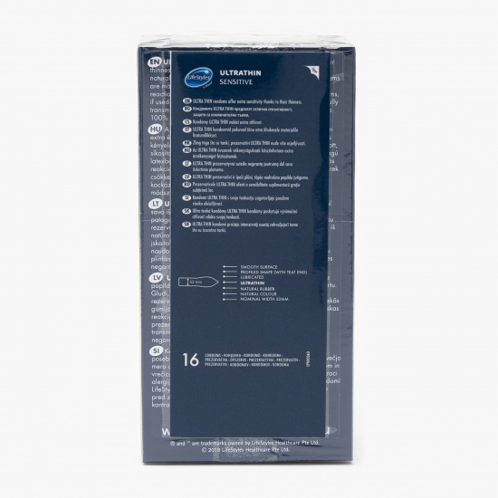 Prezervative UltraThin Sensitive 16 buc