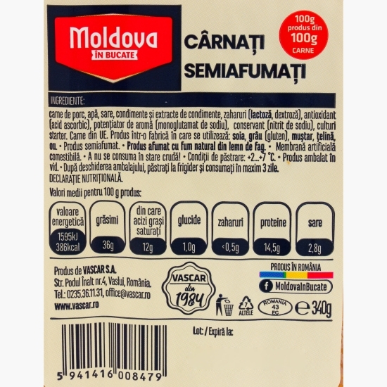 Cârnați semiafumați 340g