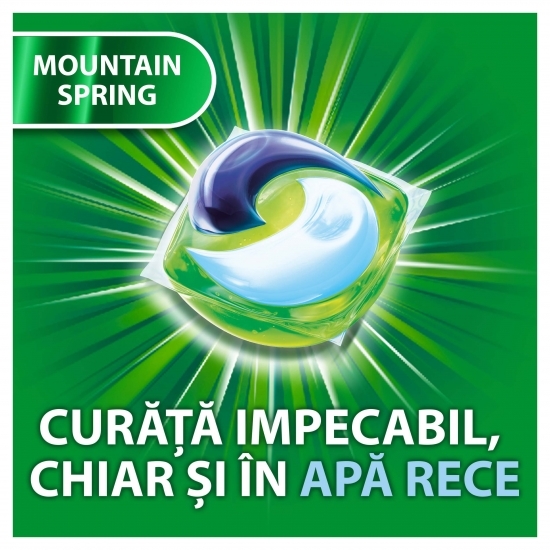 Detergent de rufe capsule All in One Pods Mountain Spring, 40 spălări