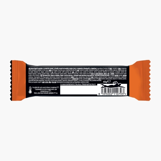 Baton proteic cu caramel 45g