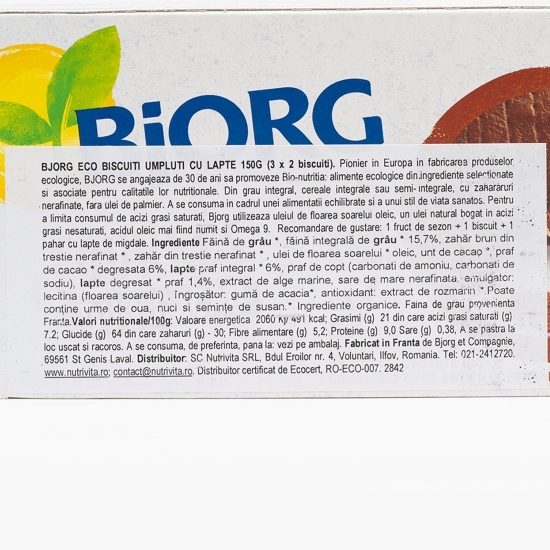 Biscuiți ecologici duo cacao 150g