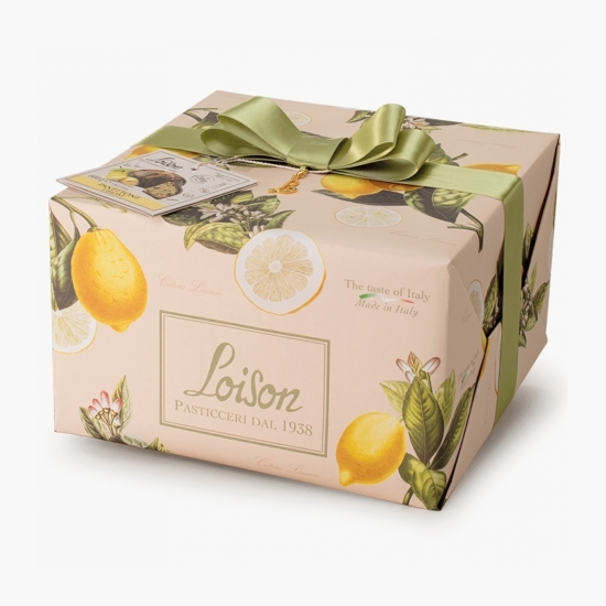 Panettone cu stafide, lămâi confiate și cremă de lămâie 600g