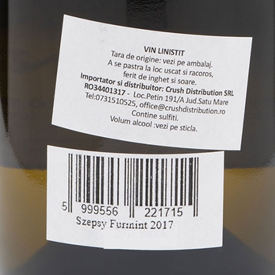 Vin alb sec Furmint 0.75l