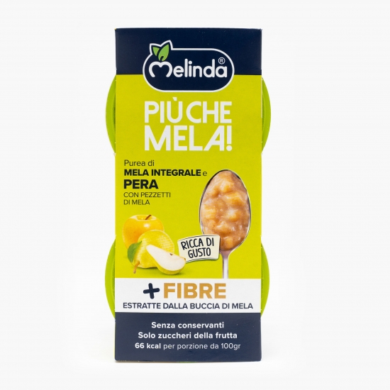 Piure cu bucăți de mere și pere 200g (2x100g)