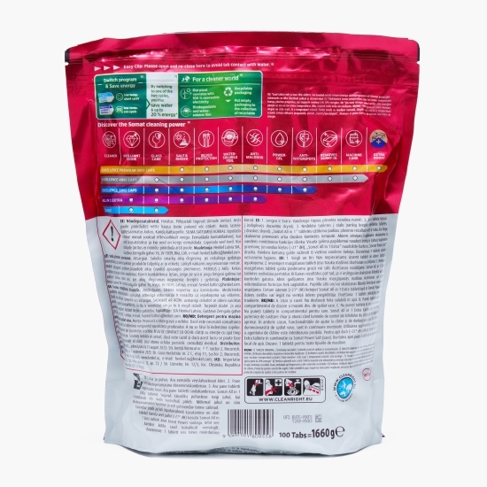 Detergent pentru mașina de spălat vase All in One Extra, 100 tablete