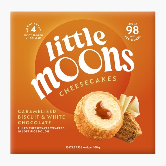 Mochi cheesecake cu biscuiți caramelizați și ciocolată albă 120g