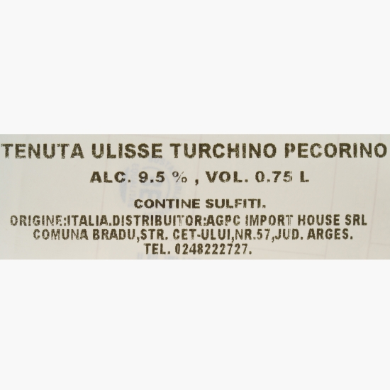 Vin alb sec Turchino Pecorino, 9.5%, 750ml