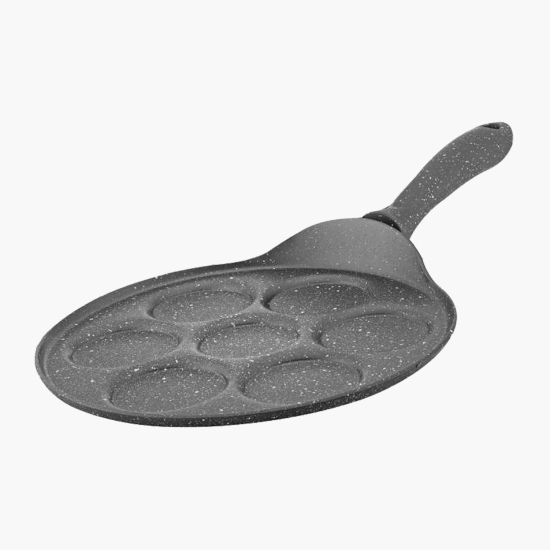 Tigaie antiaderentă pentru 7 clătite americane Fest Granite 26cm