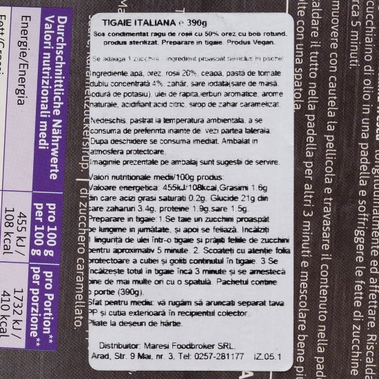 Tigaie italiană 380g