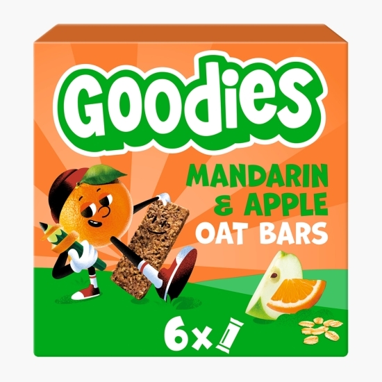 Batoane din ovăz integral cu mandarine și mere, +3 ani, 6x23g