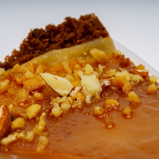 Cheescake vegan cu banane și caramel 120g