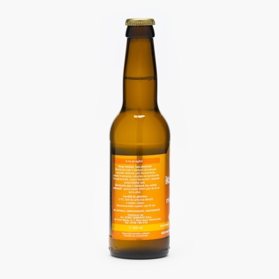 Kombucha băutură probiotică energizantă cu miere și soc 330ml