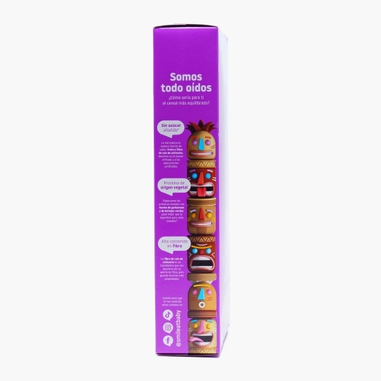 Cereale BIO inelușe cu cacao Triboo, fără zahăr adăugat 300g