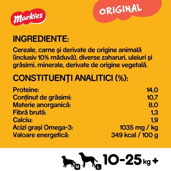Recompense pentru câini adulți, 1.5kg, Markies cu măduvă