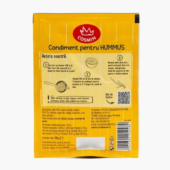 Amestec de condimente pentru Hummus 30g