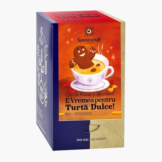 Ceai de plante și mirodenii eco E vremea pentru turtă dulce!, 18 plicuri