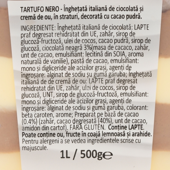 Înghețată Tartuffo Nero 500g