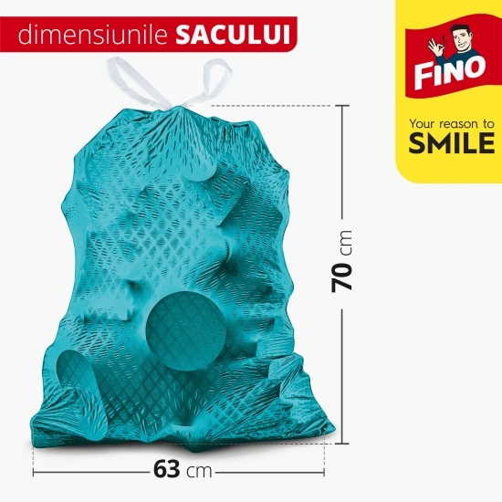 Saci menajeri parfumați, cu șnur, 60l, 8 buc