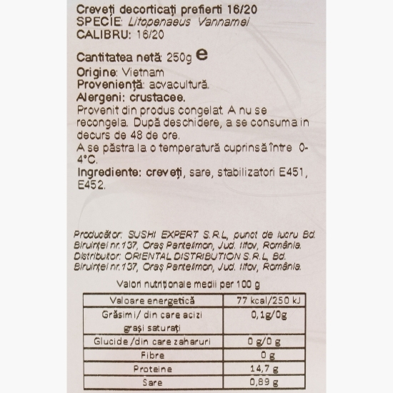 Creveți prefierți 250g