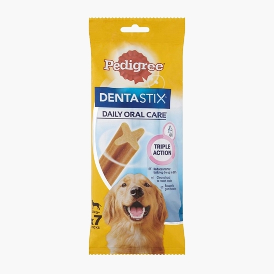 Batoane dentare pentru câini de talie mare, 7 buc, 270g, DentaStix 