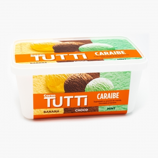 Înghețată Tutti Caraibe: banane, ciocolată și mentă 2000ml