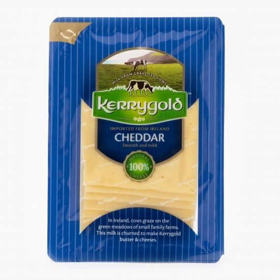 Brânză Cheddar alb felii 150g