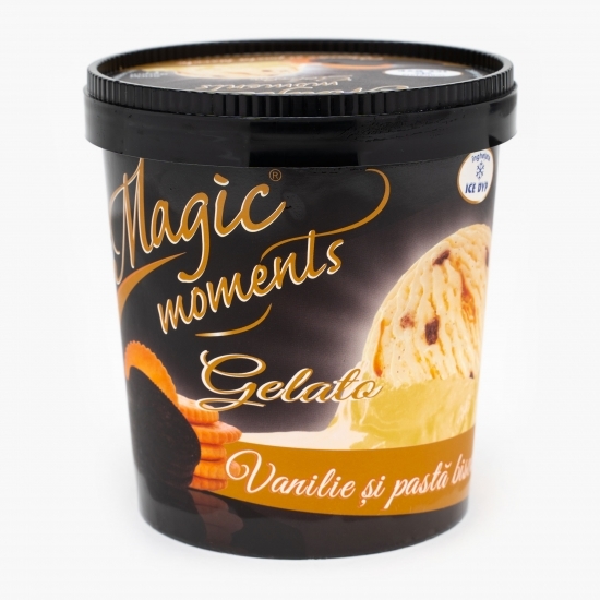 Înghețată cu vanilie și pastă biscote 500g