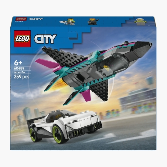Avion cu reacție vs mașină, 60489 City, 259 piese, +6 ani