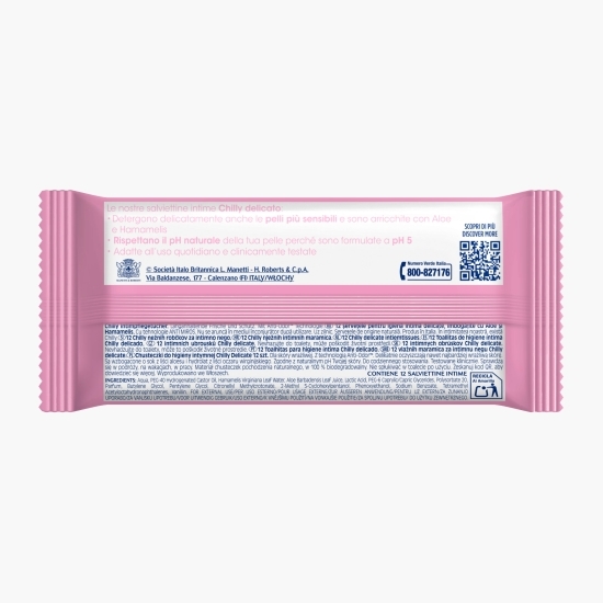 Șervețele pentru igiena intimă Delicate, 12 buc