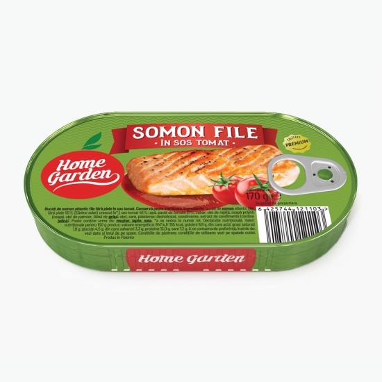 Somon file în sos tomat 170g