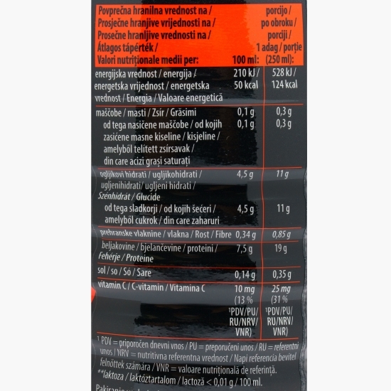 Băutură proteică cu colagen, cu aromă de căpșuni Collagen Shake, fără lactoză 500ml