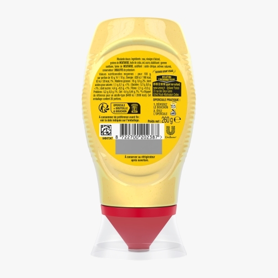 Muștar Dijon dulce squeeze, 260g