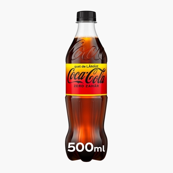 Băutură carbogazoasă cola lămâie, zero zahăr 500ml