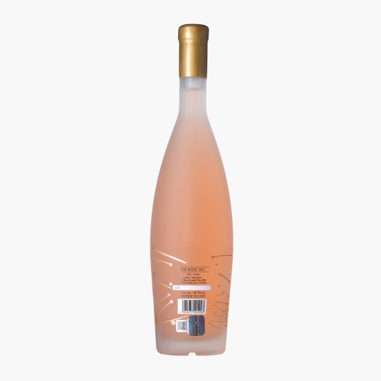 Vin rose sec Merlot, Fetească Neagră și Cabernet Sauvignon, 13%, 0.75l