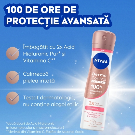 Deodorant antiperspirant spray Derma Control Clinical Even Tone 150ml