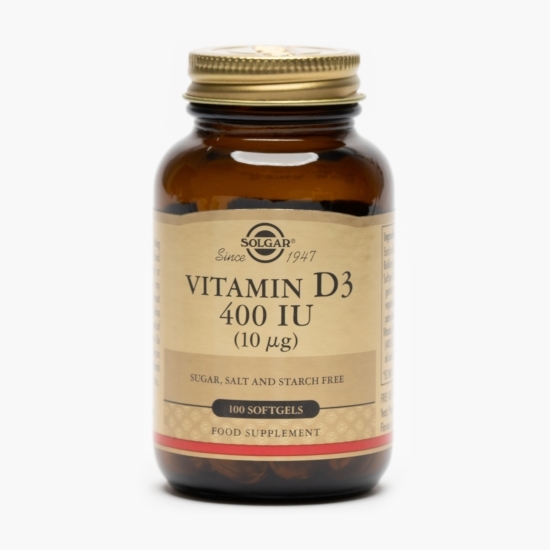 Vitamina D3, 400IU, 100 capsule moi