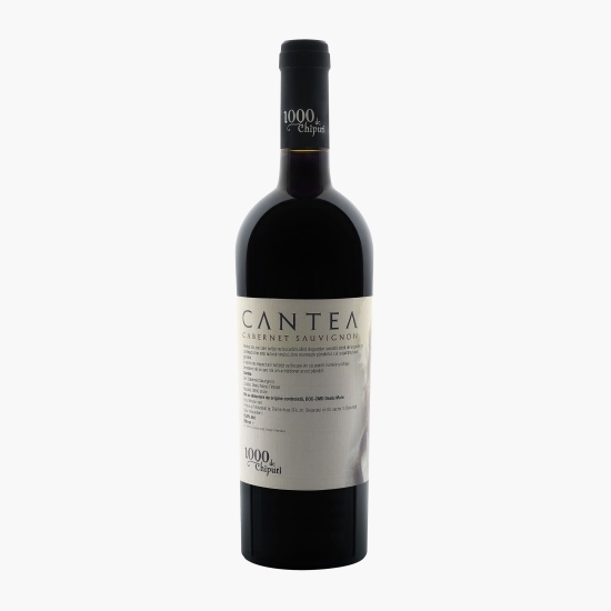 Vin roșu sec Cabernet Sauvignon, 15%, 0.75l