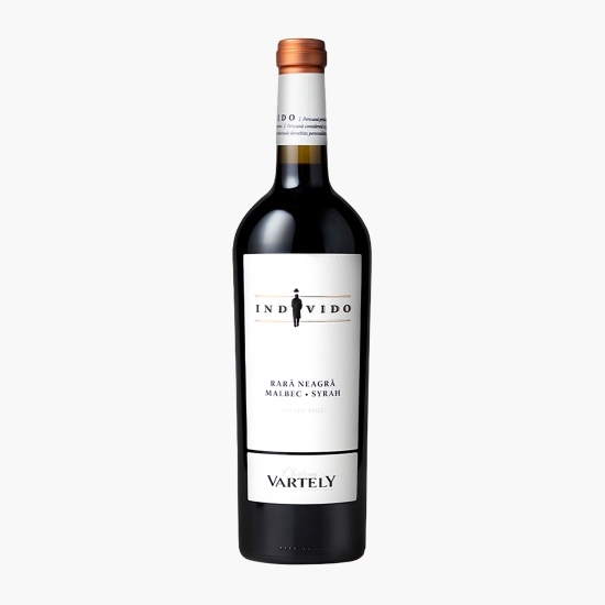 Vin roșu sec Individo Rară Neagră & Malbec & Syrah, 13%, 0.75l