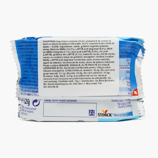Napolitane cu cremă de iaurt 3x25g