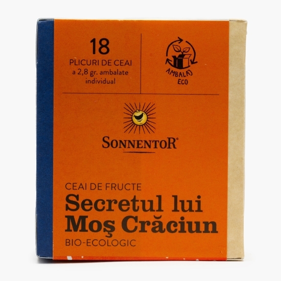 Ceai de fructe eco Secretul lui Moș Crăciun, 18 plicuri