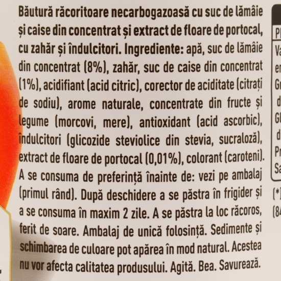 Limonadă cu caise și flori de portocal Botanical 1.25l