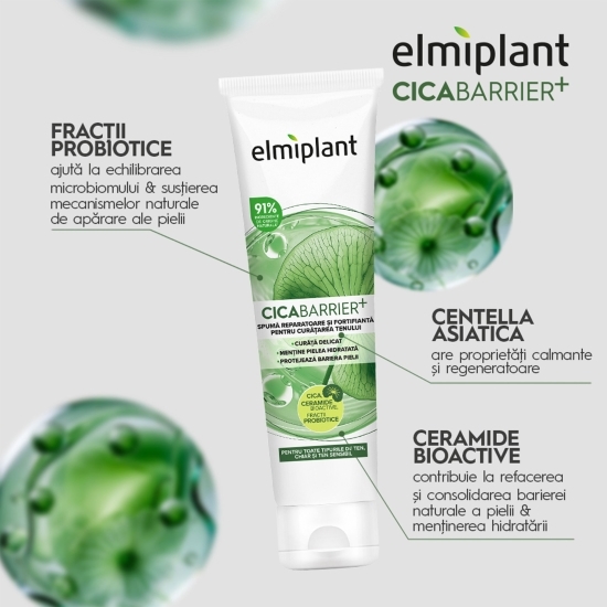 Spumă pentru curățarea tenului Cicabarrier+ 100ml