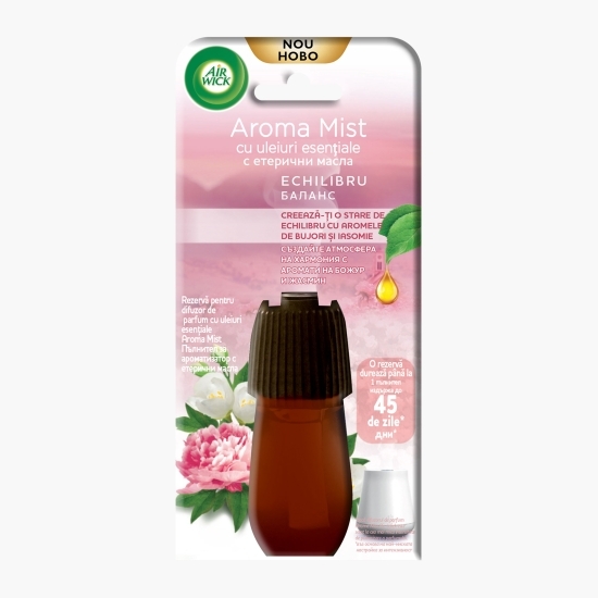 Rezervă pentru difuzor de parfum cu uleiuri esențiale, Aroma Mist Echilibru 20ml
