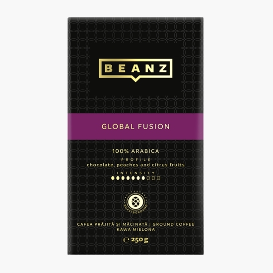 Global Fusion 250g, cafea prăjită și măcinată