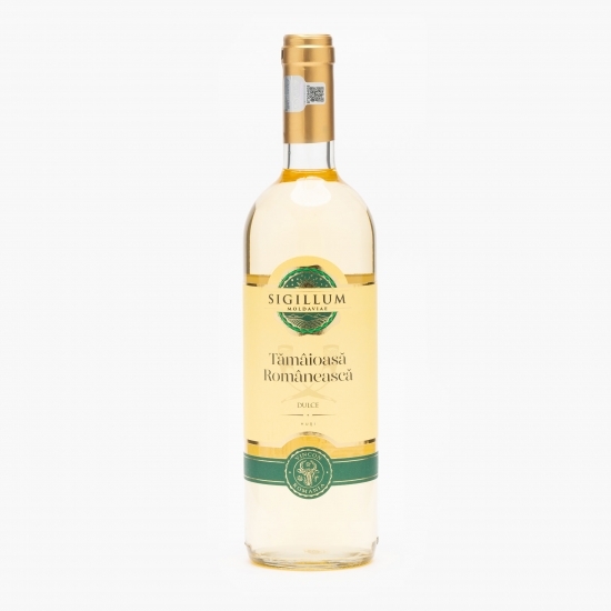Vin alb dulce Tămâioasă Românească,11.5%, 0.75l